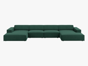 COLTAR JODIE, 6 LOCURI, 364 CM, DIVERSE CULORI SI MATERIALE, DESIGN DEOSEBIT - Img 14