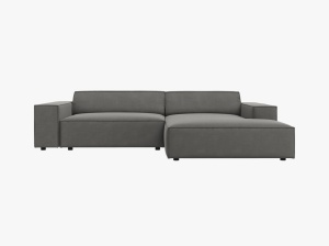 COLTAR JODIE, DREAPTA, 3 LOCURI, 224 CM, DIVERSE CULORI SI MATERIALE, DESIGN DEOSEBIT - Img 3