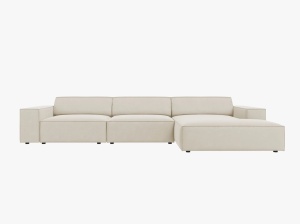 COLTAR JODIE, DREAPTA, 4 LOCURI, 284 CM, DIVERSE CULORI SI MATERIALE, DESIGN DEOSEBIT - Img 4