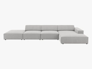 COLTAR JODIE, DREAPTA, 5 LOCURI, 341 CM, DIVERSE CULORI SI MATERIALE, DESIGN DEOSEBIT - Img 2