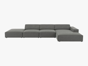 COLTAR JODIE, DREAPTA, 5 LOCURI, 341 CM, DIVERSE CULORI SI MATERIALE, DESIGN DEOSEBIT - Img 9
