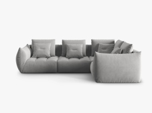 COLTAR MODULAR BLOOM DREAPTA, 4 LOCURI, 316 CM, DIVERSE CULORI SI MATERIALE, DESIGN DEOSEBIT - Img 2