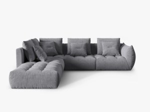 COLTAR MODULAR BLOOM STANGA, 4 LOCURI, 316 CM, DIVERSE CULORI SI MATERIALE, DESIGN DEOSEBIT - Img 11
