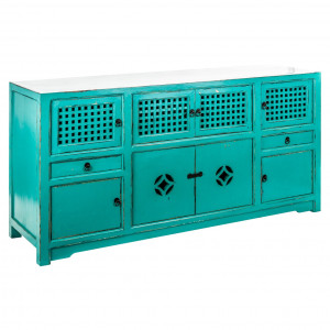 COMODA JINAN REF. 20171, DIN LEMN MASIV DE PIN RECICLAT, STIL VINTAGE, VIC - Img 2
