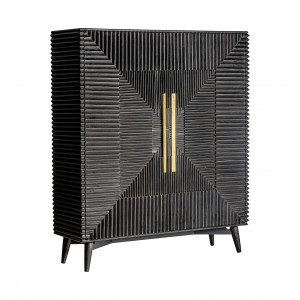 COMODA PLISSÉ REF. 28593, DIN LEMN MASIV DE MANGO, STIL MODERN, VIC - Img 2