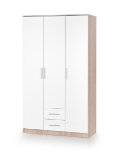 DULAP LIMA S-3, ALB/STEJAR SONOMA, DIN PAL MELAMINAT, STIL MODERN, HALMAR - Img 1