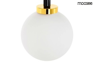 LAMPADAR COSMO, DIN METAL SI STICLA, AURIU/ALB/NEGRU, B2 - Img 2