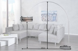 LAMPADAR EXTENSO 225 CM DIN METAL SI POLIPROPILENA COD 7162 - Img 6