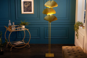 LAMPADAR, GINKGO 160CM, STRUCTURA DE METAL SI ABAJUR, COD 42690, STIL MODERN - Img 1