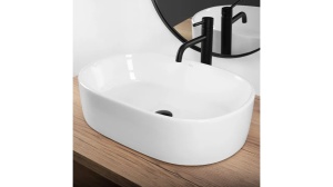LAVOAR REA ALMA, 57 CM, ALB, DIN CERAMICA, CALITATE SUPERIOARA - Img 2