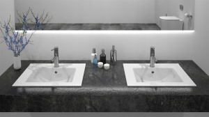 LAVOAR REA INCASTRAT DAFNE, 62 CM, ALB, DIN CERAMICA, CALITATE SUPERIOARA - Img 2