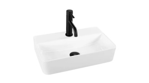 LAVOAR REA NAOMI, ALB, 45,5 CM, DIN CERAMICA, CALITATE SUPERIOARA - Img 3