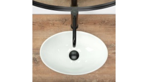 LAVOAR REA PAMELA MINI, 40 CM, ALB, DIN CERAMICA, CALITATE SUPERIOARA - Img 4