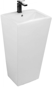LAVOAR REA STATIV DARIA, 84 CM, ALB, DIN CERAMICA, CALITATE SUPERIOARA - Img 5