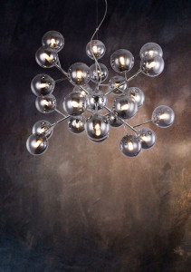 LUSTRA DALLAS MOD545PL-24CH, DIN METAL SI STICLA, STIL MODERN, MAYTONI - Img 2