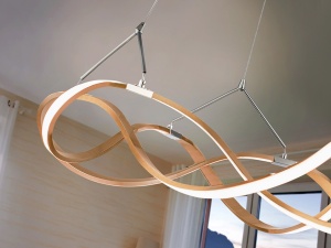 LUSTRA/PLAFONIERA MOLLY, 53 CM, AURIU ROSE/OPAL, DIN ALUMINIU SI ACRIL, STIL MODERN - Img 3