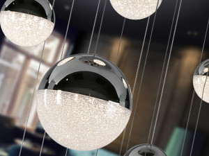 LUSTRA SPHERE 793269B , CU POSIBILITATE DE CONECTARE LA BLUETOOTH, DIN METAL SI POLICARBONAT, STIL MODERN SCHULLER - Img 3