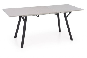 MASA DINING EXTENSIBILA BALROG 2, GRI DESCHIS/NEGRU, 140/180 CM, BLAT DIN MDF LACUIT SI PICIOARE DIN METAL, STIL MODERN - Img 8
