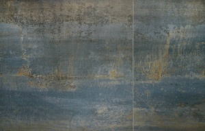 MASA DINING EXTENSIBILA LUCIANO, 180-230 CM, EFECT DE MARMURA ALBASTRA/NEGRU, DIN CERAMICA, STICLA SI METAL, STIL MODERN - Img 3