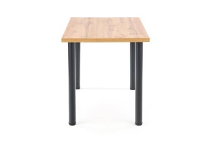 MASA DINING MODEX 2, STEJAR WOTAN/NEGRU, 120 CM, BLAT DIN PAL SI PICIOARE DIN METAL , STIL MODERN - Img 2
