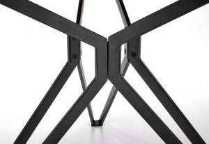 MASA DINING PIXEL 2, STEJAR AURIU/NEGRU, 120 CM, BLAT DIN MDF SI PICIOARE DIN METAL, STIL VINTAGE - Img 5