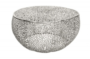 MASUTA DE CAFEA, 80CM, STIL MODERN, UNICAT, LEAF ARGINTIE, COD 38941 - Img 5