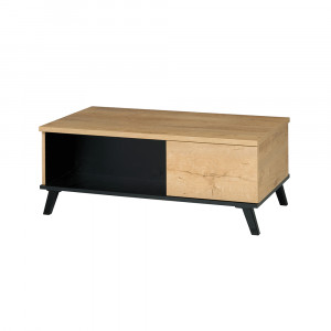 MASUTA DE CAFEA SIRAN TYP 8, STEJAR/NEGRU, STIL MODERN, TK - Img 1