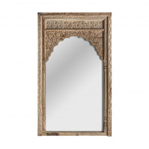 OGLINDA REF. 29976, DIN LEMN MASIV DE TEC SI STICLA, STIL CLASIC, VIC - Img 1