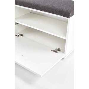 PANTOFAR LIMA ST-2, GRI/ALB, DIN PAL MELAMINAT, STIL MODERN, HALMAR - Img 4