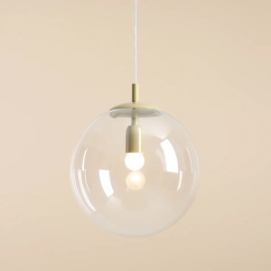 PENDUL GLOBE, 200 CM, FISTIC, DIN STICLA SI METAL, STIL MODERN - Img 2
