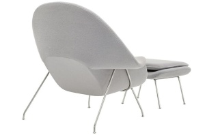 SCAUN COZY GRI CU SUPORT PENTRU PICIOARE STIL MODERN B2 - Img 4