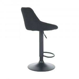 SCAUN DE BAR TERKAN, NEGRU, STIL MODERN, TK - Img 4