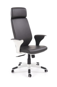 SCAUN DE BIROU/CABINET LONATTI ALB/NEGRU STIL MODERN HALMAR - Img 1