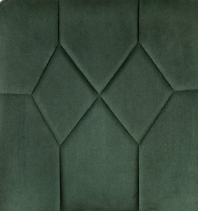 SCAUN DINING K539, VERDE/NEGRU, TAPITERIE DIN CATIFEA SI PICIOARE DIN METAL, STIL MODERN - Img 2