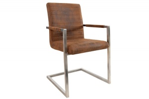 SCAUN DINING SAU BIROU CROM/MARO ANTIC IMPERIAL DESIGN VINTAGE - Img 2