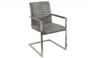 SCAUN DINING SAU BIROU GRI ANTIC IMPERIAL DESIGN VINTAGE - Img 2