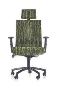 SCAUN DIRECTORIAL TROPIC NEGRU/VERDE STIL MODERN HALMAR - Img 4