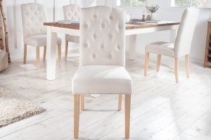 SET 2 SCAUNE, CLASIC, DE DINING, CASTLE BEJ, DIN LEMN SI TEXTIL( STIL IN), ARTIM GROUP SELECTION - Img 2