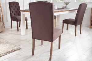 SET 2 SCAUNE, CLASIC DE DINING, CASTLE MARO, DIN LEMN SI TEXTIL, COD 40072 - Img 3