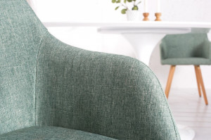 SET 2 SCAUNE NATURAL/VERDE SCANDINAVIA 36827 - DESIGN SCANDINAV - Img 5