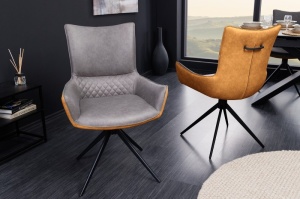 SET 2 SCAUNE ROTATIVE, ALPINE, MARO/GRI/NEGRU, MODEL DEOSEBIT, ARTIM GROUP SELECTION - Img 5