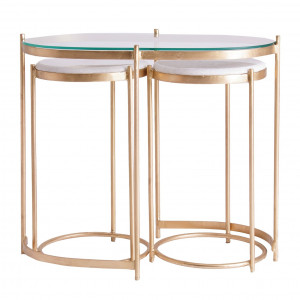 SET 3 MASUTE DE CAFEA KRUTH REF. 26172, DIN METAL SI MARMURA, STIL MODERN. VIC - Img 1