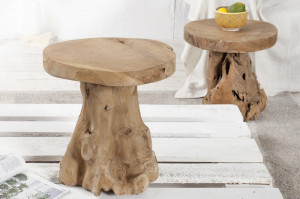 TABURET/MASUTA DE CAFEA ROOT 37139 DESIGN RUSTIC - Img 1