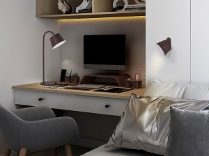 VEIOZA CUCO, 34 CM, MARO/OPAL, DIN METAL SI ABS, STIL MODERN - Img 4