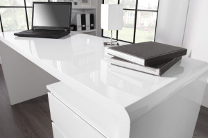 BIROU 160CM, ALB FAST TRADE, COD 36025 DIN MDF, DESIGN MODERN - Img 4