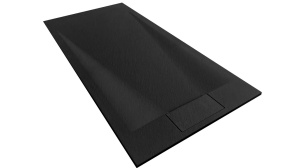 CADITA DE DUS REA BAZALT, 80x120 CM, NEGRU, DIN COMPOZIT, CALITATE SUPERIOARA - Img 3