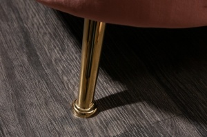 CANAPEA DEOSEBITA 220CM, CATIFEA ROZ INCHIS, DESIGN RETRO, ARTIM GROUP SELECTION - Img 6