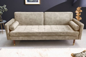CANAPEA EXTENSIBILA, 195CM, CATIFEA DE CULOAREA SAMPANIEI, ARTIM GROUP SELECTION - Img 1