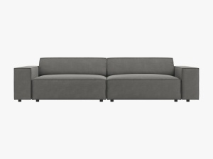 CANAPEA JODIE, 4 LOCURI, 244 CM, DIVERSE CULORI SI MATERIALE, DESIGN DEOSEBIT - Img 2