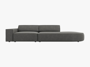 CANAPEA JODIE, DREAPTA, 3 LOCURI, 262 CM, DIVERSE CULORI SI MATERIALE, DESIGN DEOSEBIT, CALITATE SUPERIOARA - Img 2